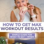Women getting a high protein wrap as a PDF of tips of how long after eating.