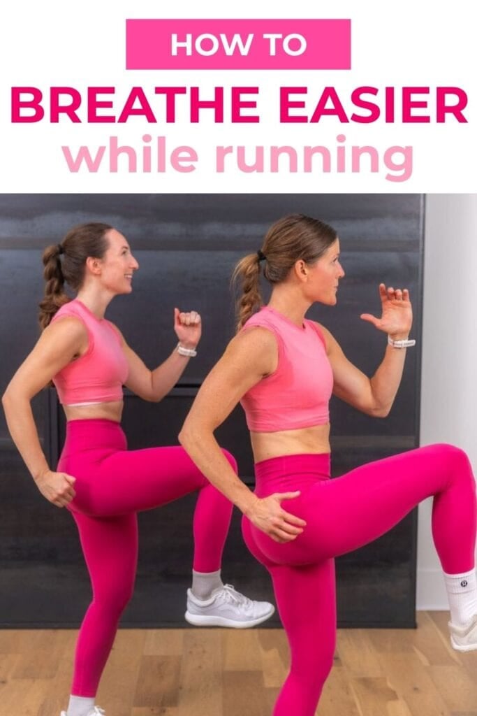 PDF graphic on how to breathe easier when running