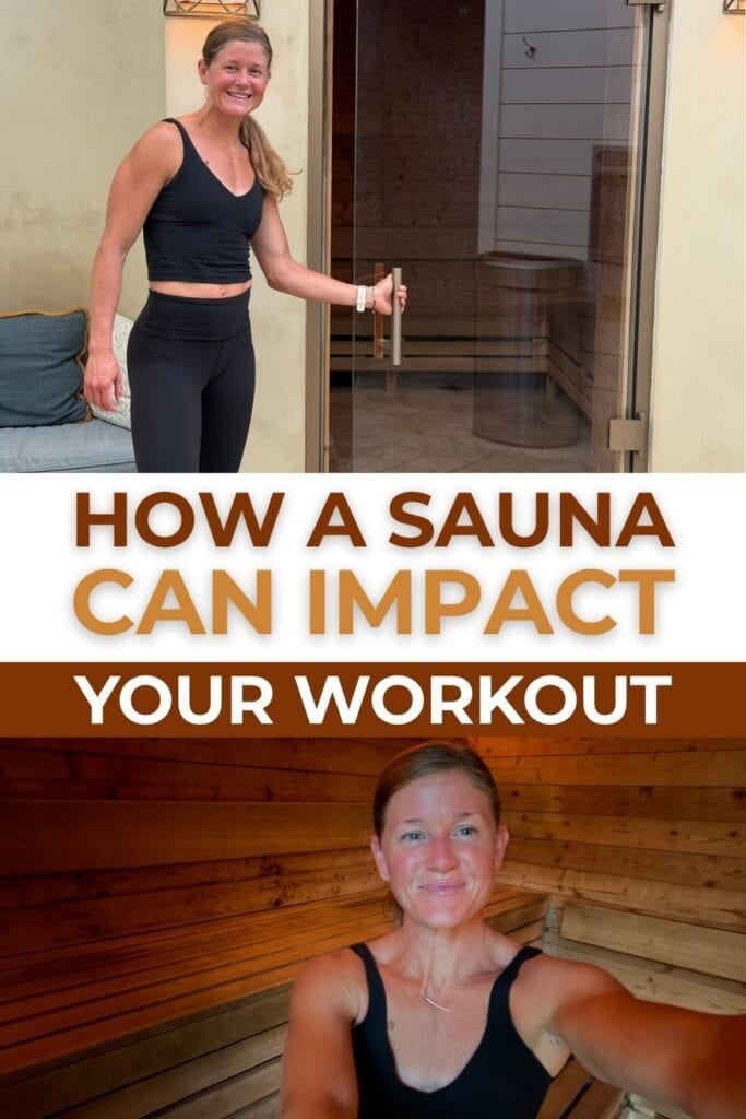 Women in a sauna as a PDF of sauna before or after workout