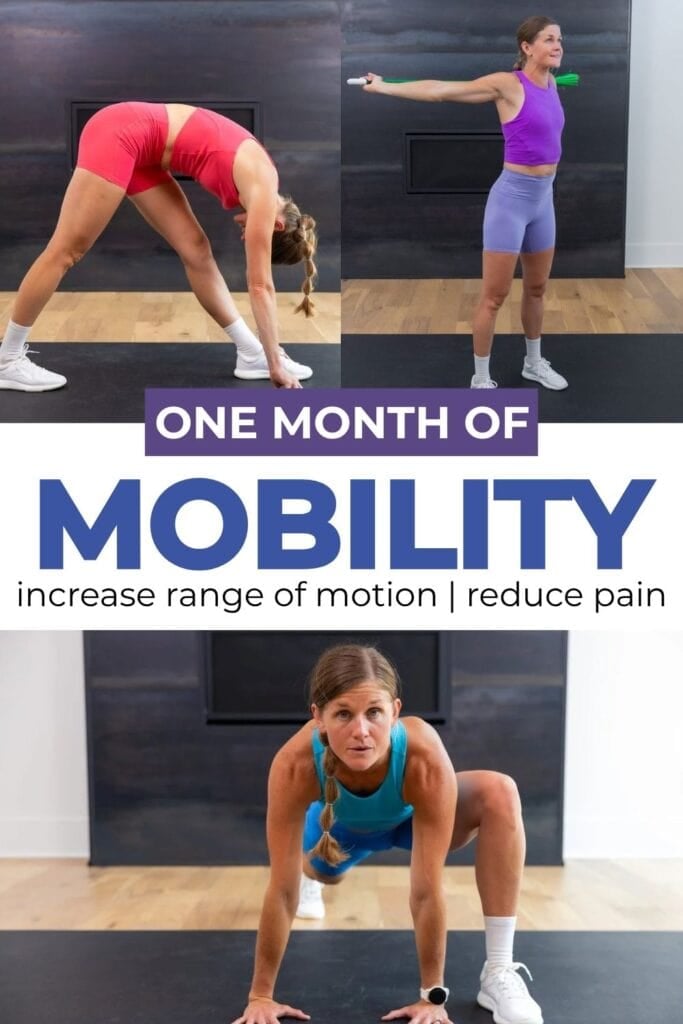 woman performing mobility exercises