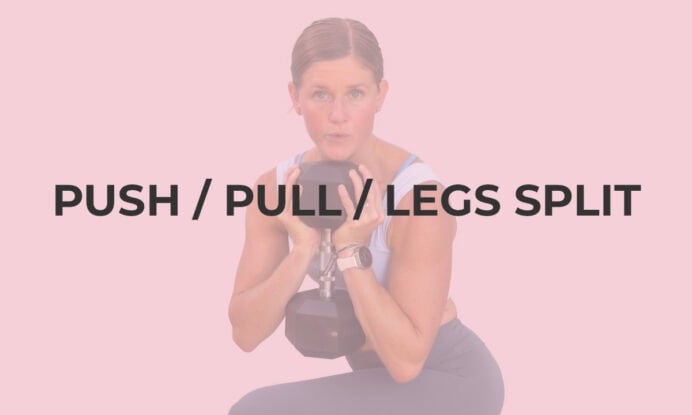 woman performing a goblet squat