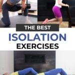 woman performing isolation exercises to build strength