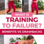 woman performing strength exercises